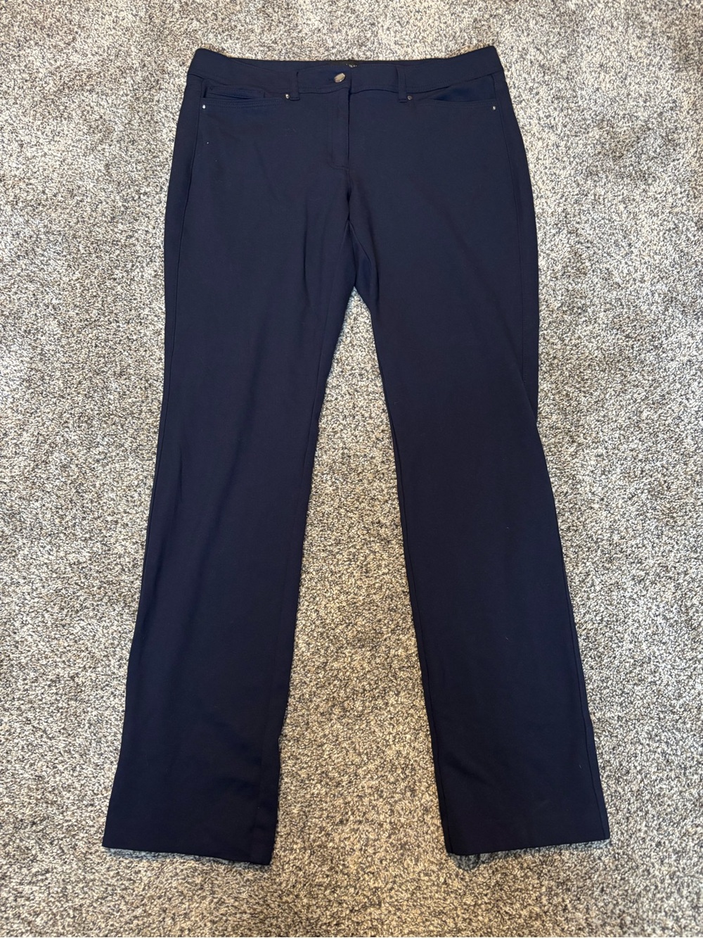 White House Black Market Navy slim leg dress Pants